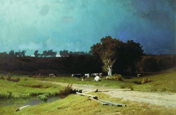 Картина Ивана Ивановича Шишкина перед грозой