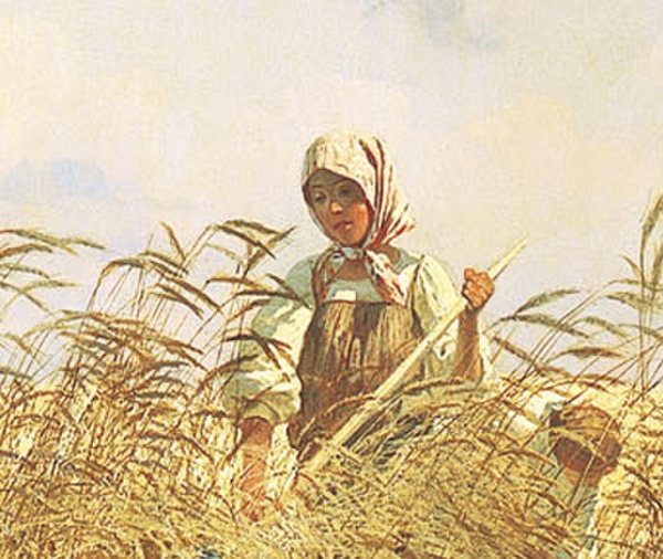 Г.Г. Мясоедов. "Страдная пора (Косцы)". 1887.