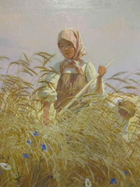 Г.Г. Мясоедов. "Страдная пора (Косцы)". 1887.