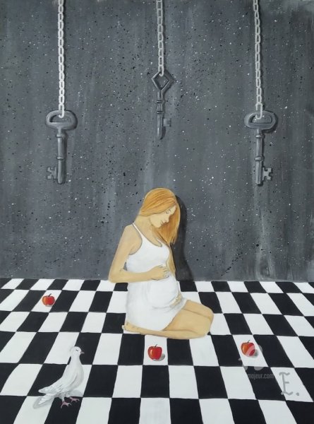 Женщина в кресле у окна