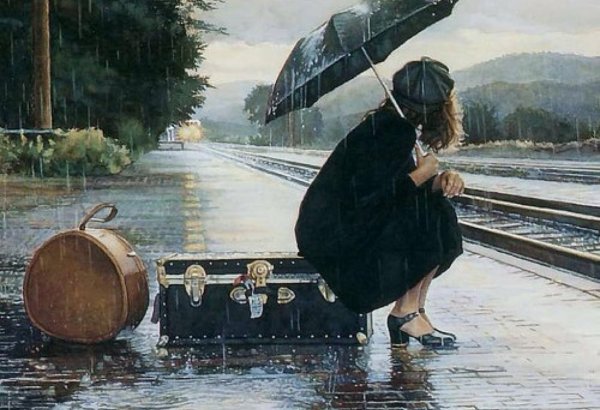 Мужчина и женщина у окна