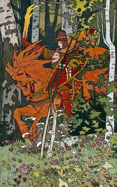 Иван Яковлевич Билибин всадник