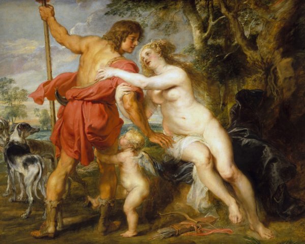 Венера и адонис картина Рубенса