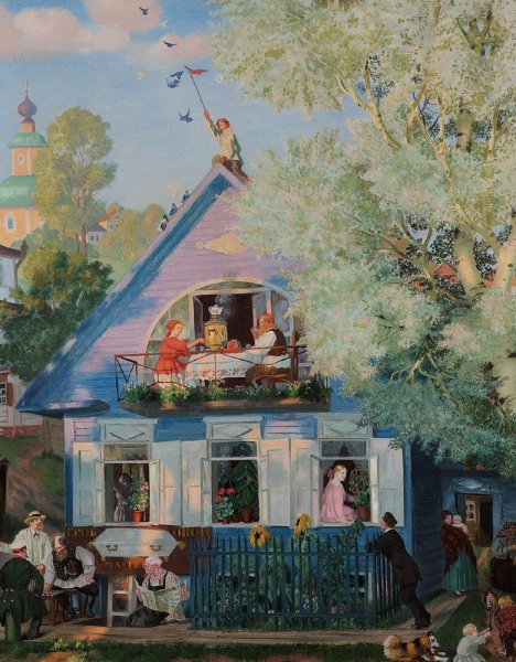 Борис Кустодиев голубой домик