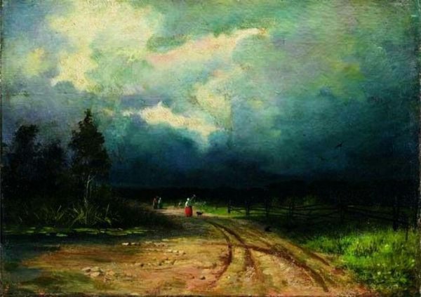 Николай Сергеев «летний пейзаж» (1891)