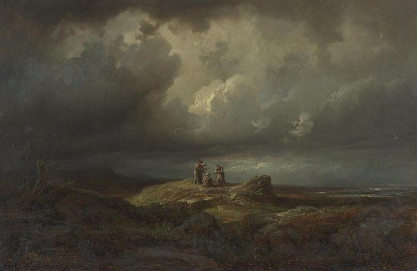 Фёдора Васильева, "перед грозой", 1867