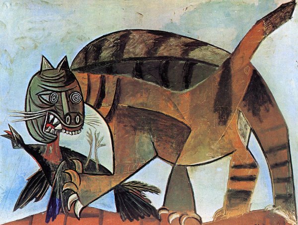 Кубизм Пикассо кот