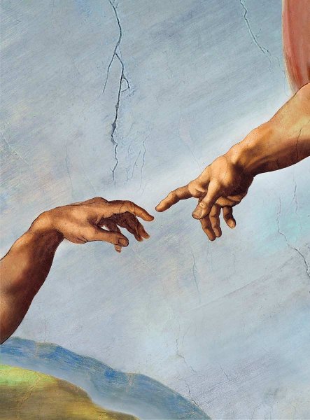 Сикстинская капелла прикосновение Адама