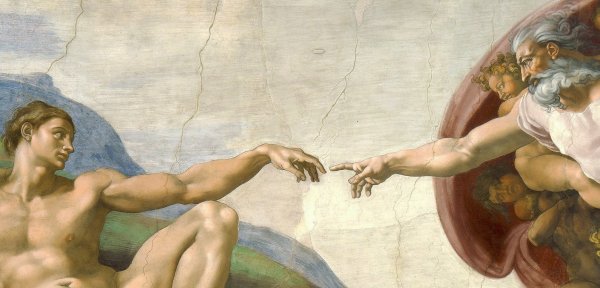 Возрождение Адама Микеланджело картина