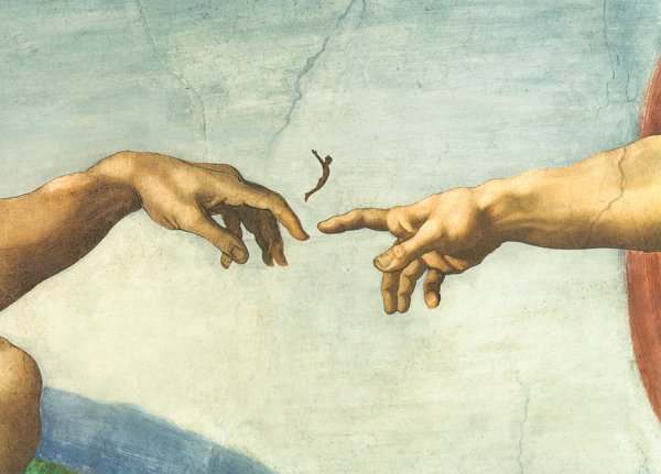 Леонардо да Винчи Сикстинская капелла руки