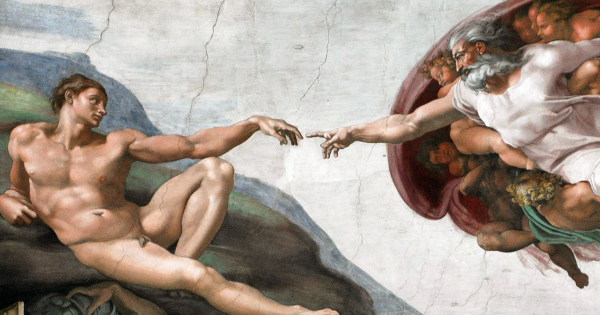Микеланджело, «Сотворение Адама», 1508–1512