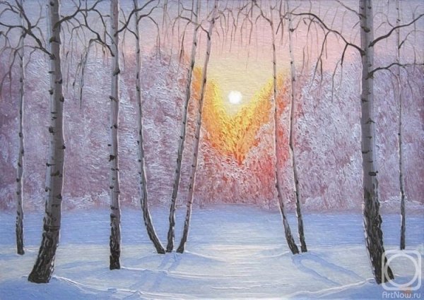 Художник Алексей Сергеев пейзажи зима