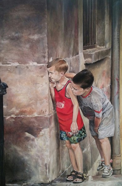 Мальчик живопись