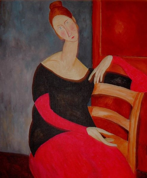 Мамадео Модильяни портрет Жанны Эбьютерн