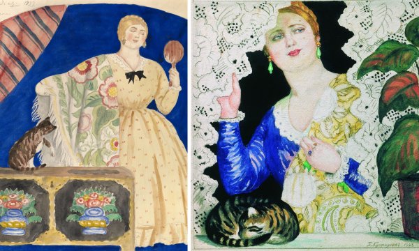 Борис Кустодиев Купчиха за чаем