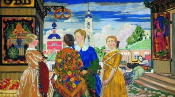 Борис Михайлович Кустодиев купчихи в Кинешме