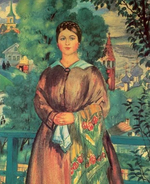 Борис Михайлович Кустодиев Купчиха