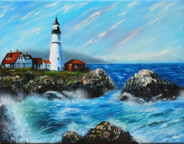 Маяк Балтийск картина