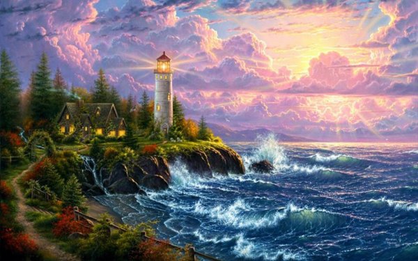 Томас Кинкейд море Маяк