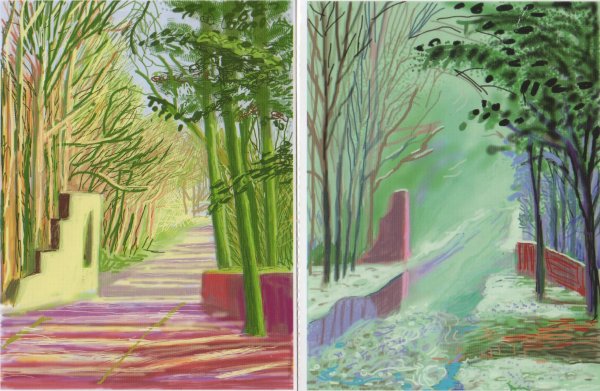 David Hockney картины iphone