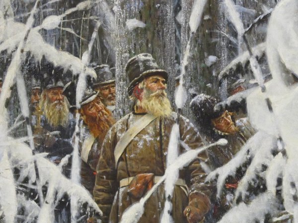 Картина Иван Сусанин Верещагин