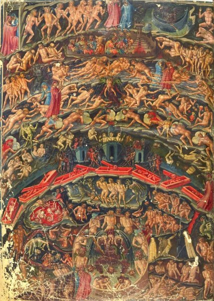 Ад Данте картина Боттичелли