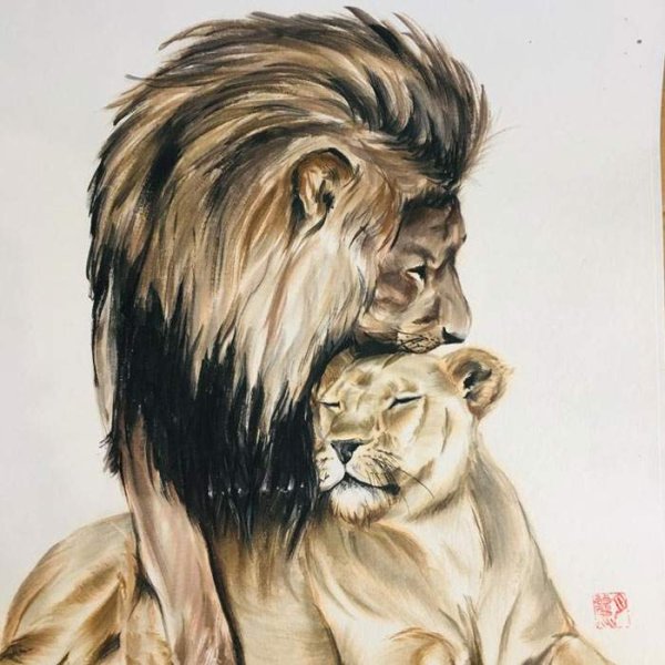Картина два Льва