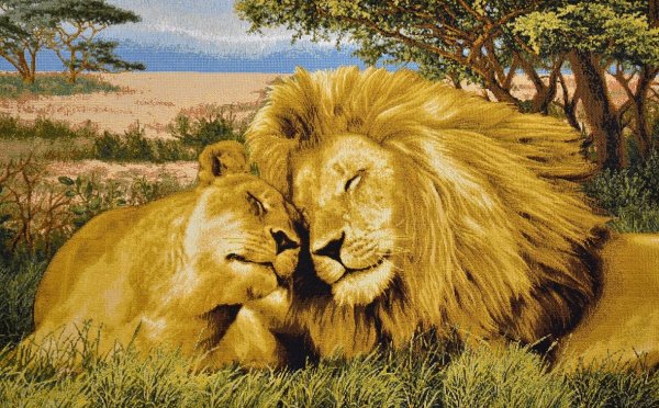 Картина гобелен семья Львов