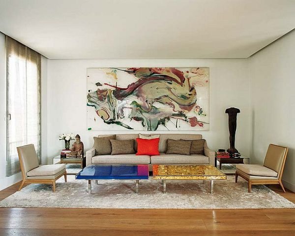 Абстракция в интерьере квартиры