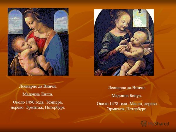 Мадонна Литта Леонардо Эрмитаж