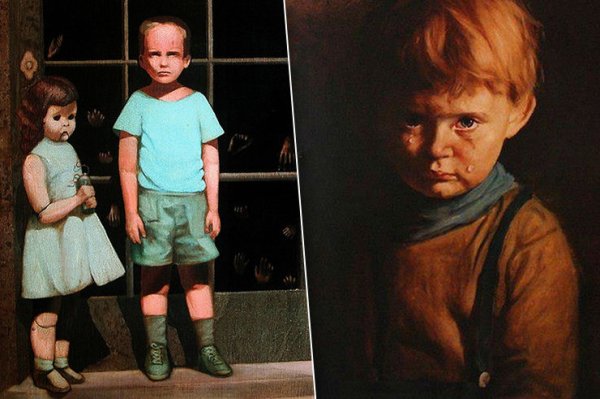 Проклятая картина Плачущий мальчик