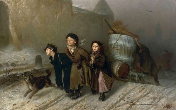 Василий Перов тройка в Третьяковской галерее