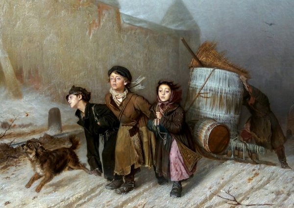 Сверчков Николай Егорович (1817-1898) тройка лошадей