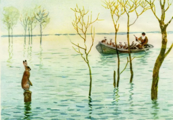 Некрасов дед Мазай и зайцы