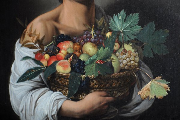 Микеланджело Меризи да Караваджо мальчик с корзиной фруктов»