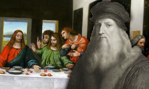 Леонардо да Винчи Святая Анна с Мадонной и младенцем