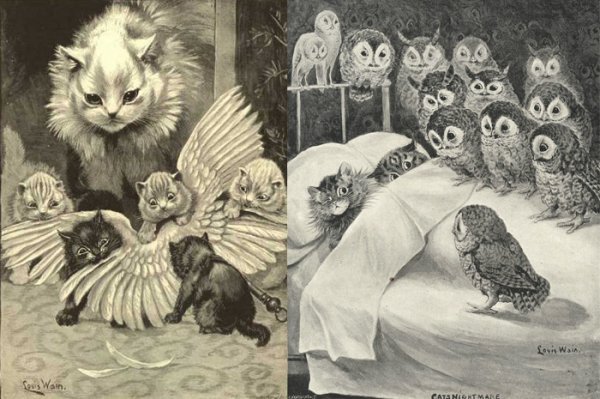 Луис Уэйн «кошачий кошмар»