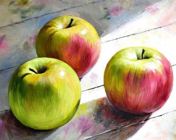 Яблоки живопись