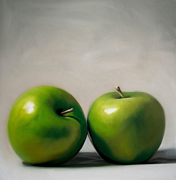 Яблоко гиперреализм