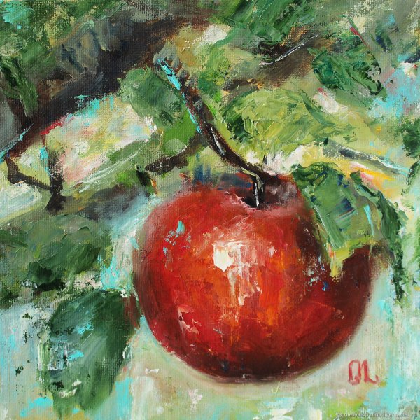 Яблоки живопись