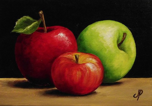 Натюрморт с яблоками