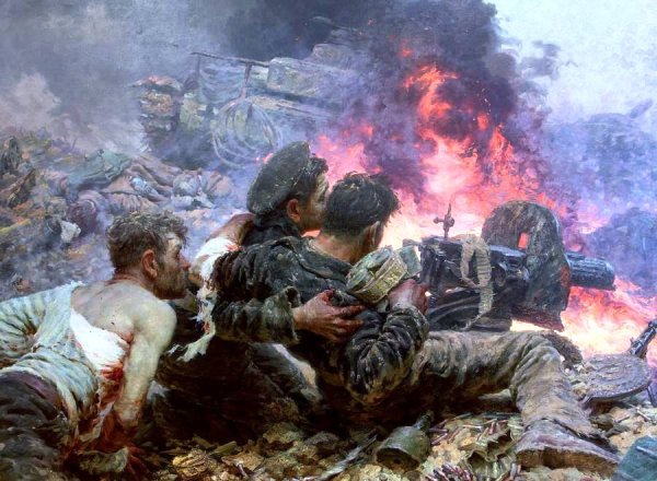 Юрий Волков художник баталист поединок