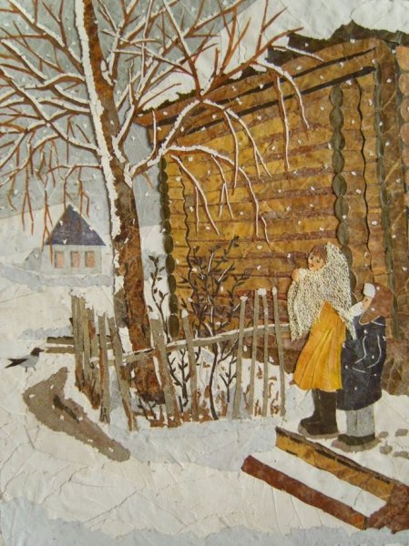 Картина Пластова первый снег