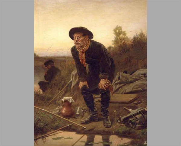 Василий Григорьевич Перов рыболов 1871