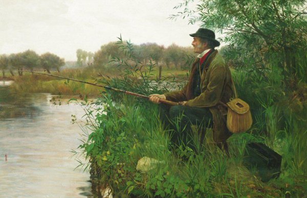 Пейзаж с удочкой