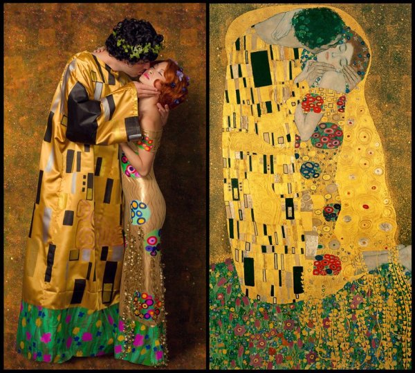 Густав климт поцелуй