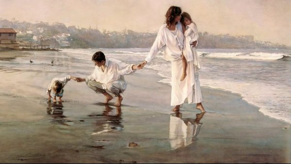 Две девушки рисунок