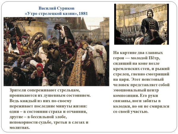 Василий Суриков утро Стрелецкой казни 1881