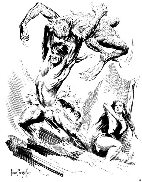 Картины Фрэнка Фразетты