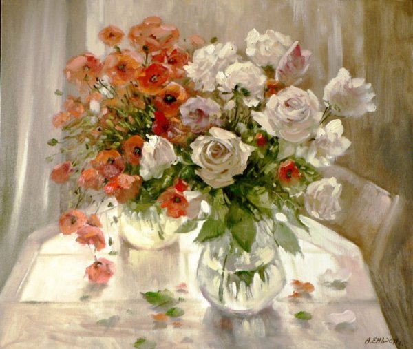 Александр ень художник цветы